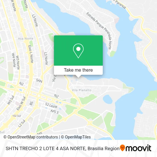 Mapa SHTN TRECHO 2 LOTE 4   ASA NORTE