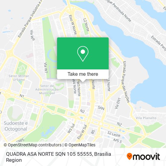 QUADRA ASA NORTE SQN 105 55555 map