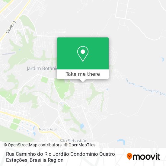 Rua Caminho do Rio Jordão   Condomínio Quatro Estações map