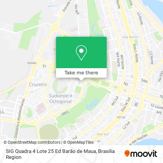 SIG Quadra 4 Lote 25 Ed  Barão de Maua map