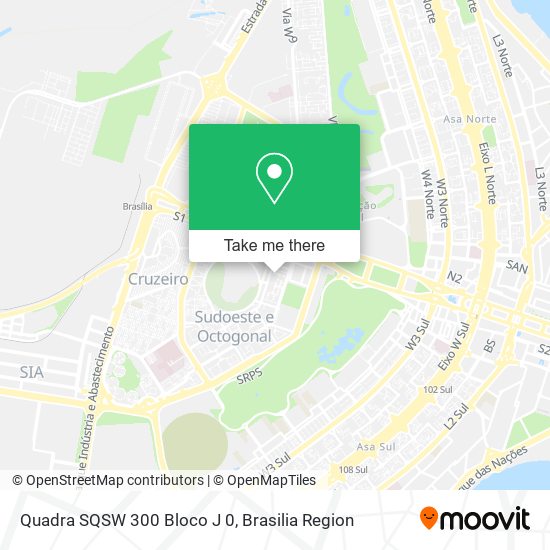 Quadra SQSW 300 Bloco J 0 map