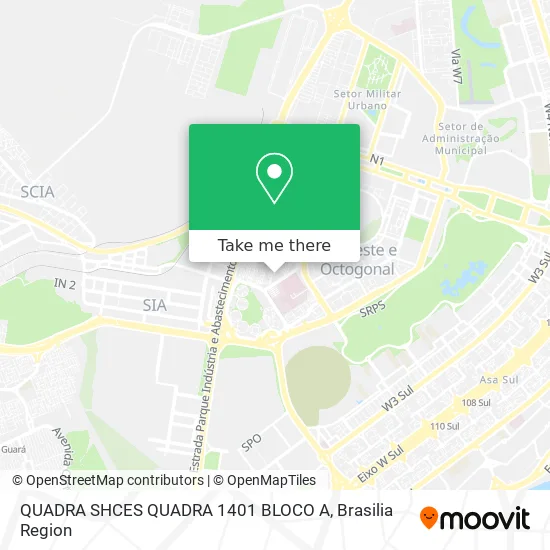 QUADRA SHCES QUADRA 1401 BLOCO A map