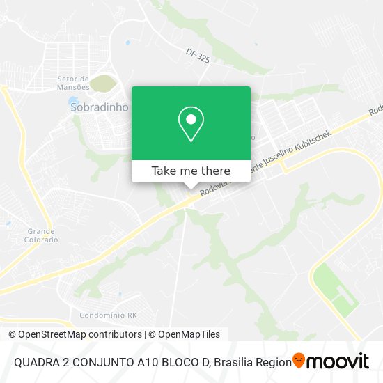 QUADRA 2 CONJUNTO A10 BLOCO D map