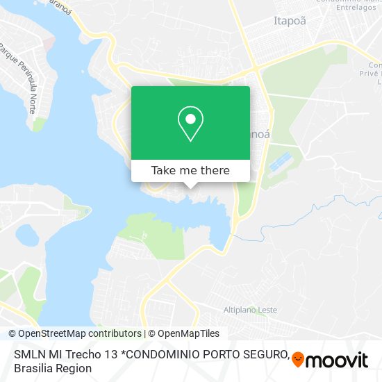 SMLN MI Trecho 13  *CONDOMINIO PORTO SEGURO map