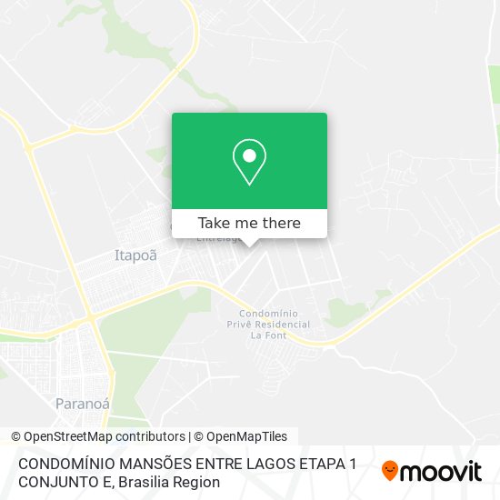 CONDOMÍNIO MANSÕES ENTRE LAGOS ETAPA 1 CONJUNTO E map