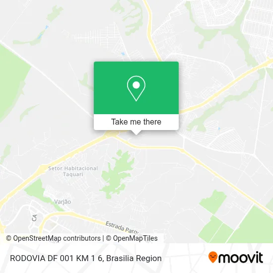 RODOVIA DF 001 KM 1 6 map