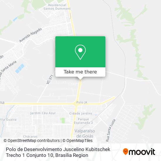 Polo de Desenvolvimento Juscelino Kubitschek Trecho 1 Conjunto 10 map
