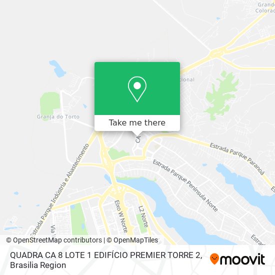 QUADRA CA 8 LOTE 1 EDIFÍCIO PREMIER TORRE 2 map
