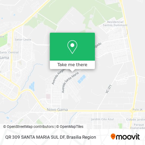 QR 309  SANTA MARIA SUL DF map