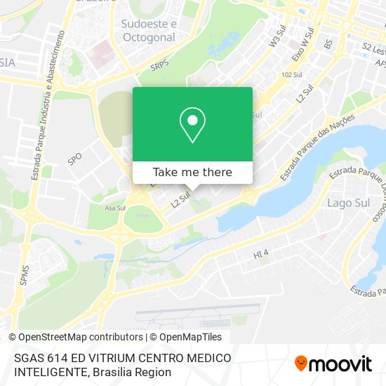 SGAS 614   ED  VITRIUM CENTRO MEDICO INTELIGENTE map