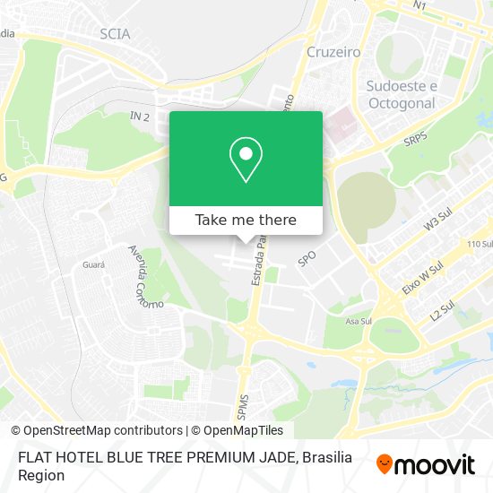 FLAT   HOTEL BLUE TREE PREMIUM JADE map