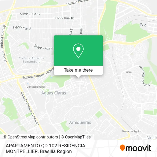 APARTAMENTO QD 102  RESIDENCIAL MONTPELLIER map