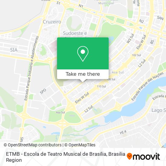 ETMB - Escola de Teatro Musical de Brasília map