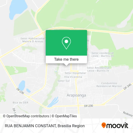 RUA BENJAMIN CONSTANT map