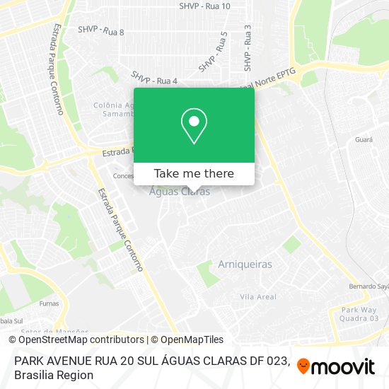 PARK AVENUE  RUA 20  SUL  ÁGUAS CLARAS DF 023 map
