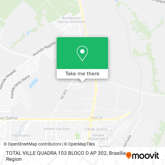 TOTAL VILLE QUADRA 103 BLOCO D AP 302 map