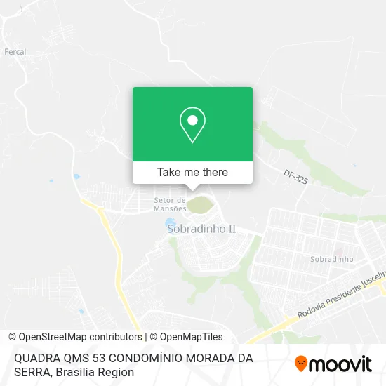 QUADRA QMS 53  CONDOMÍNIO MORADA DA SERRA map