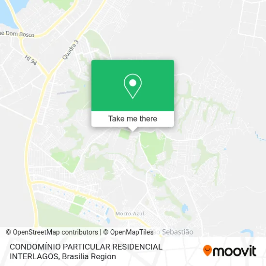 CONDOMÍNIO  PARTICULAR RESIDENCIAL INTERLAGOS map