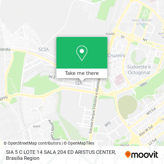 SIA 5 C LOTE 14 SALA 204   ED  ARISTUS CENTER map