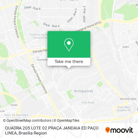 QUADRA 205 LOTE 02  PRAÇA JANDAIA ED  PAÇO LINEA map
