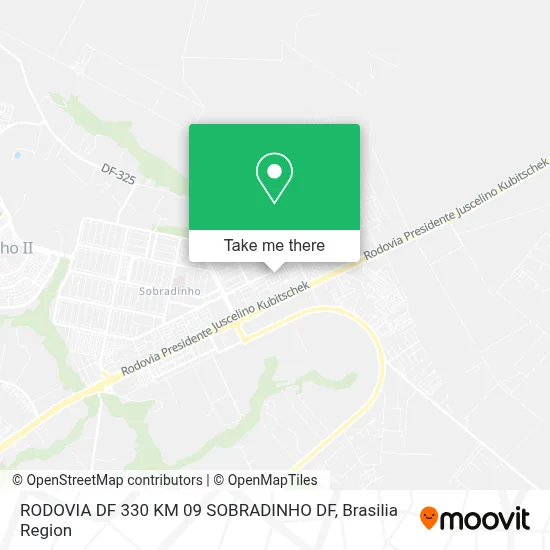 RODOVIA DF 330 KM 09 SOBRADINHO   DF map