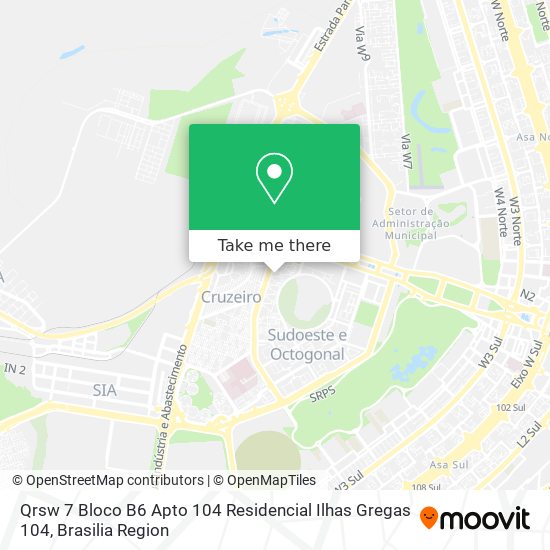 Qrsw 7 Bloco B6 Apto 104 Residencial Ilhas Gregas 104 map