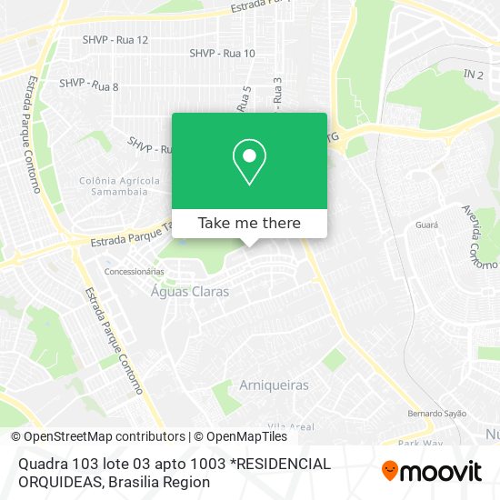 Quadra 103  lote 03  apto 1003  *RESIDENCIAL ORQUIDEAS map
