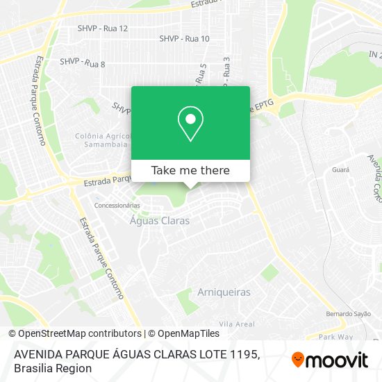 AVENIDA PARQUE ÁGUAS CLARAS LOTE 1195 map