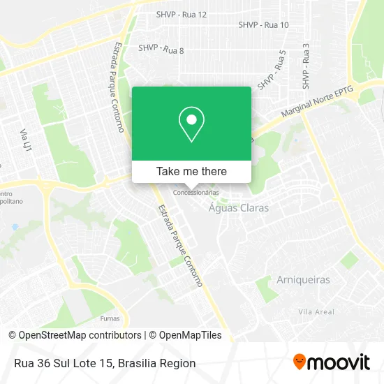 Rua 36 Sul Lote 15 map