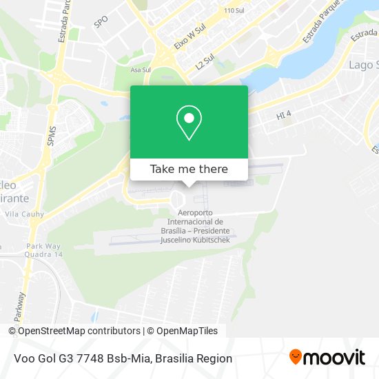Voo Gol G3 7748 Bsb-Mia map