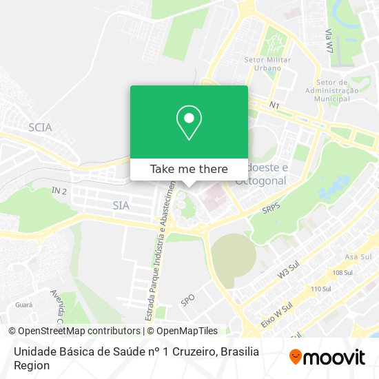 Unidade Básica de Saúde nº 1 Cruzeiro map