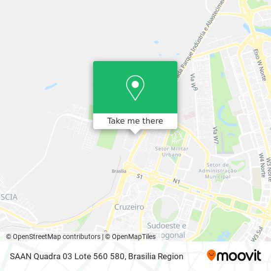 SAAN Quadra 03  Lote 560 580 map