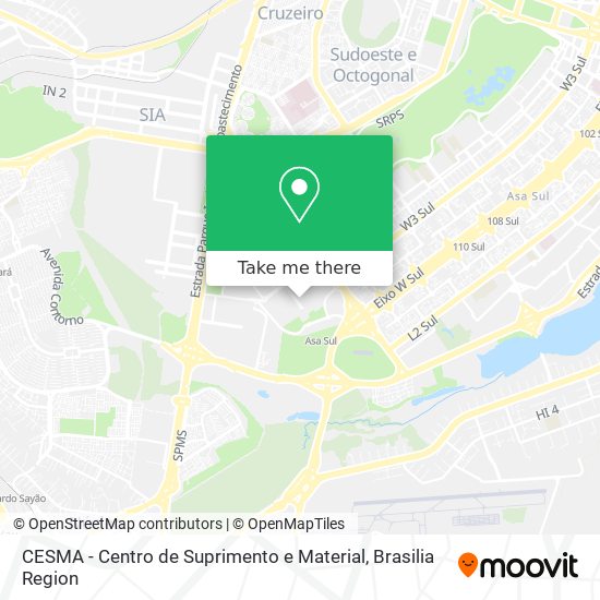 CESMA - Centro de Suprimento e Material map
