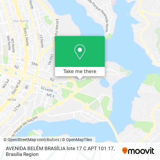 AVENIDA BELÉM BRASÍLIA  lote 17 C APT 101 17 map
