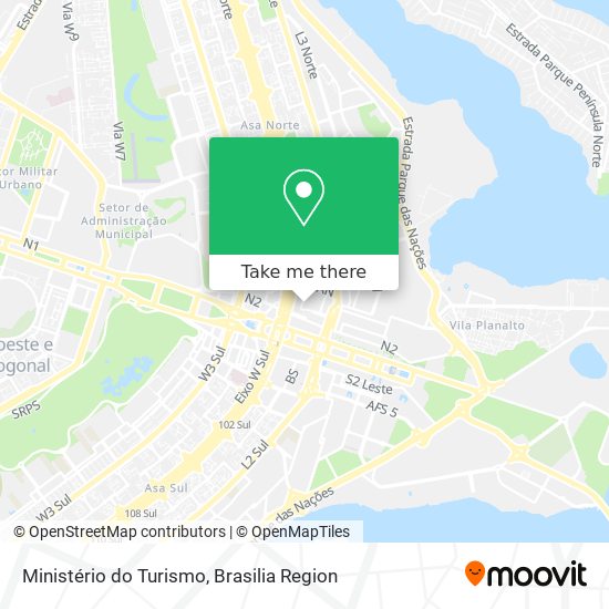 Ministério do Turismo map