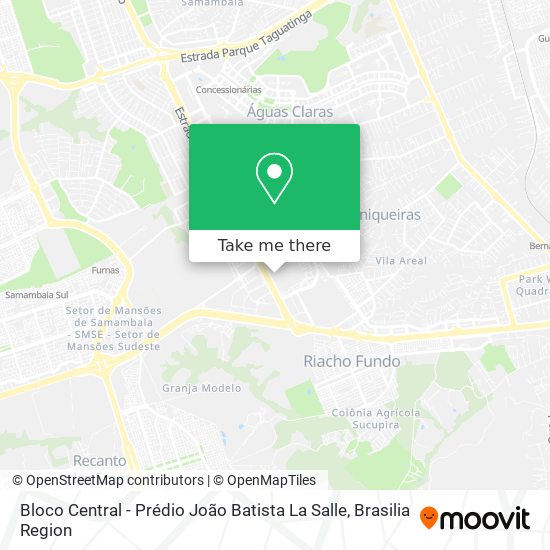 Bloco Central - Prédio João Batista La Salle map