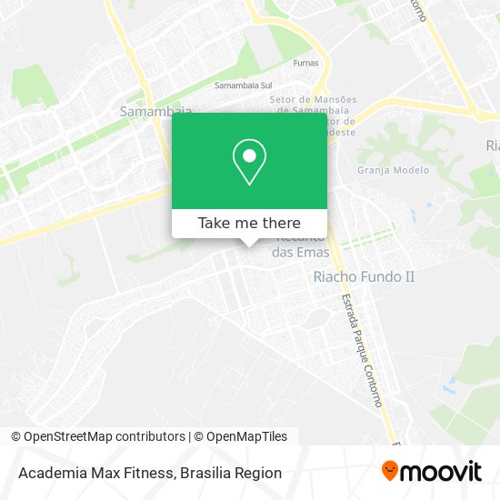 Mapa Academia Max Fitness