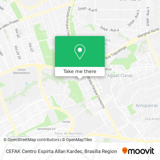 CEFAK Centro Espírta Allan Kardec map