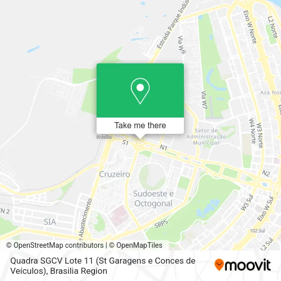 Mapa Quadra SGCV Lote 11 (St Garagens e Conces de Veículos)