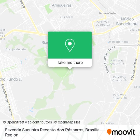 Fazenda Sucupira Recanto dos Pássaros map