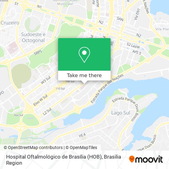 Hospital Oftalmológico de Brasília (HOB) map