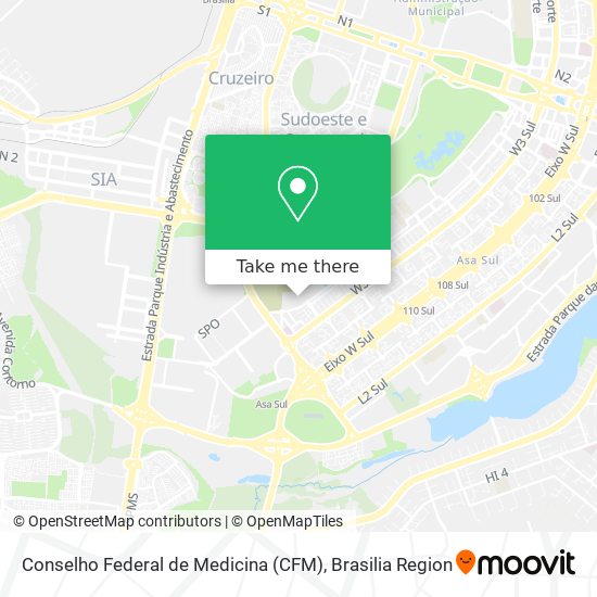 Mapa Conselho Federal de Medicina (CFM)