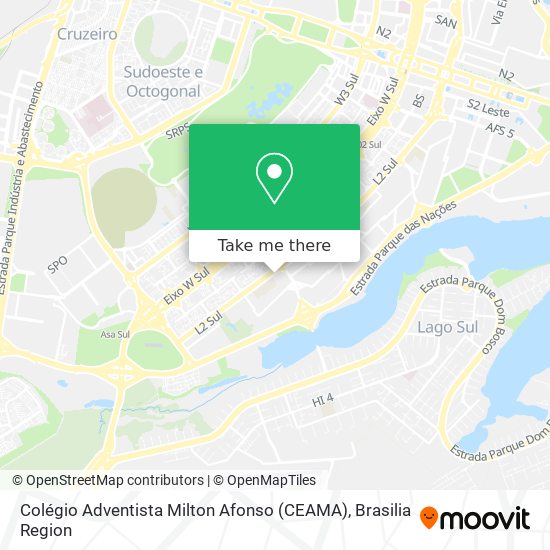 Colégio Adventista Milton Afonso (CEAMA) map