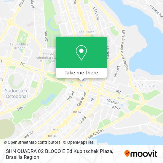 SHN QUADRA 02 BLOCO E Ed  Kubitschek Plaza map