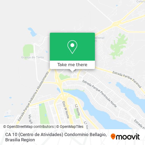 CA 10 (Centro de Atividades)  Condomínio Bellagio map