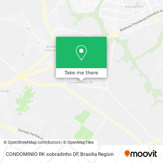 Mapa CONDOMINIO RK   sobradinho   DF