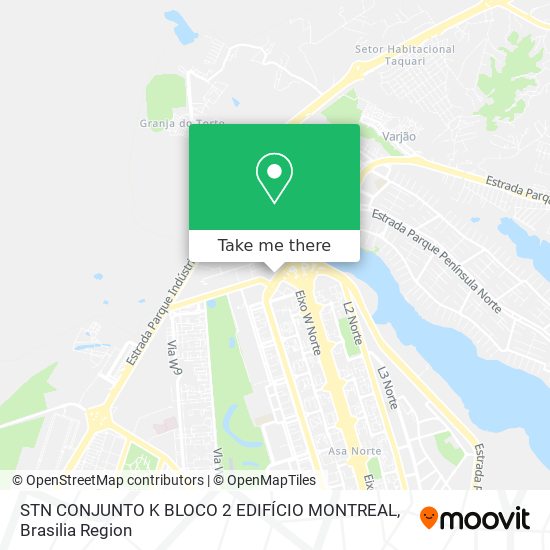 STN CONJUNTO K BLOCO 2 EDIFÍCIO MONTREAL map