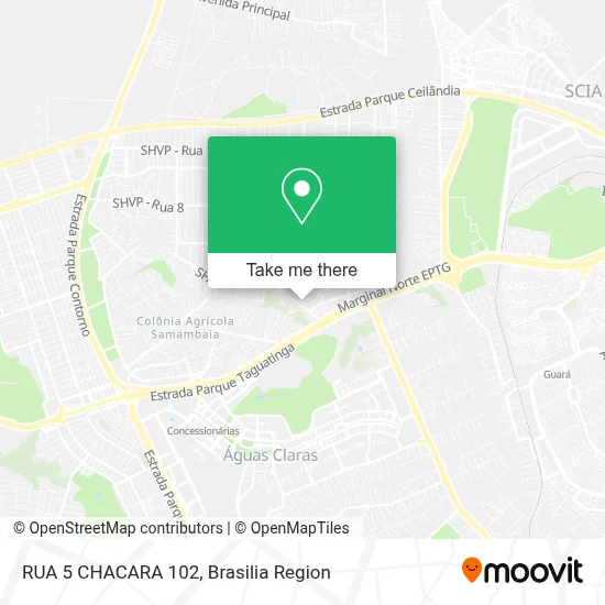 RUA 5 CHACARA 102 map