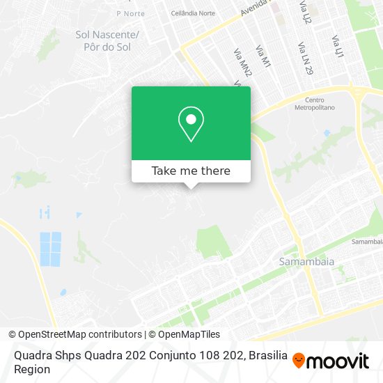 Quadra Shps Quadra 202 Conjunto 108 202 map