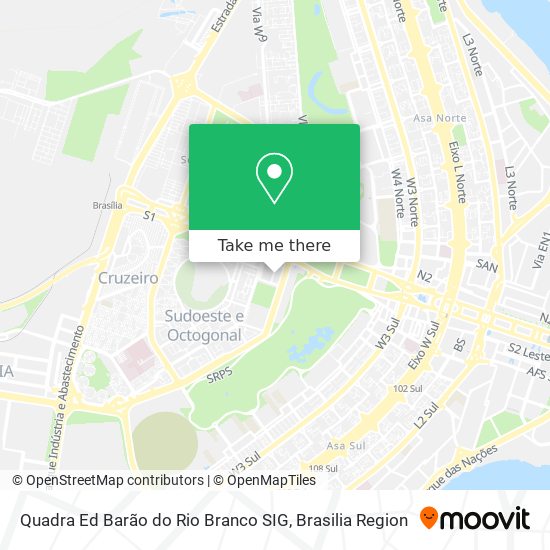 Mapa Quadra Ed  Barão do Rio Branco SIG